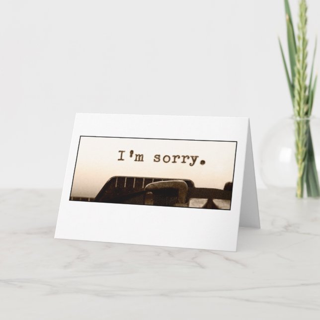 Es tut mir leid karte (Vorderseite)