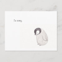 Es tut mir leid, Niedlich Pinguin Post Card