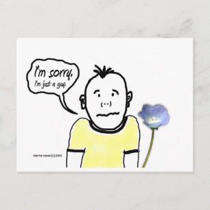 Es tut mir leid, Typ Blue Beach Song™ Postkarte