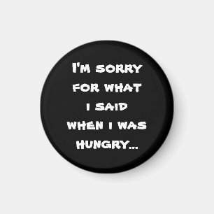 Es tut mir leid, was ich gesagt habe, als ich hung magnet