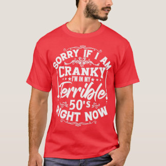 Es tut mir leid, wenn ich in meinem schrecklichen T-Shirt
