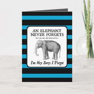 Es tut mir sehr leid, dass ich vergessen habe karte