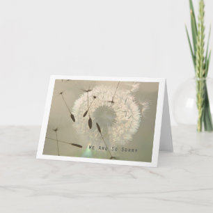 Es tut uns sehr leid karte