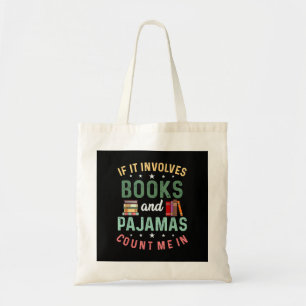 ES UMFASST BÜCHER & PAJAMAS MICH IM Funny Read Tragetasche