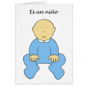 Es un niño, es ist ein Baby Boy, auf Spanisch.
