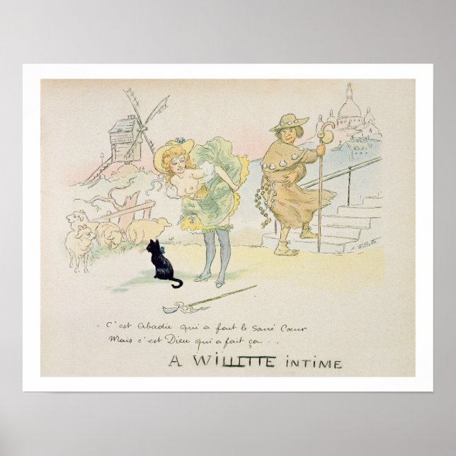 "Es war Abadie, der den Sacre-Coeur gemacht hat, a Poster (Vorne)