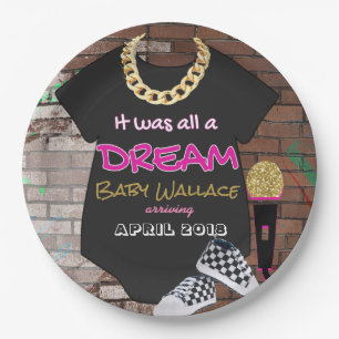 Es war alles ein Dream 90 angesagtes Hop  Pappteller