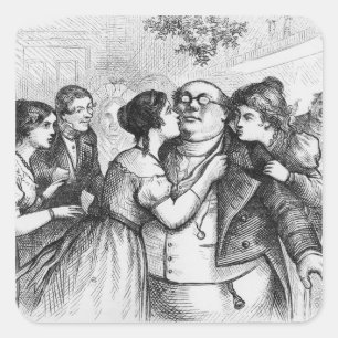 Es war angenehm, Herrn Pickwick zu sehen Quadratischer Aufkleber