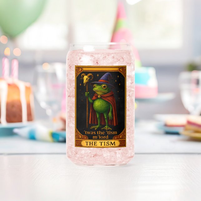 Es war das 'Tismus M'Lord Frosch Meme Autismus-Bew Dosenglas (Insitu (Geburtstag))