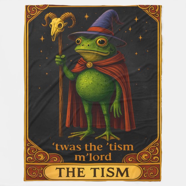 Es war das 'Tismus M'Lord Frosch Meme Autismus-Bew Fleecedecke (Vorderseite)