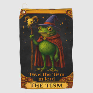 Es war das 'Tismus M'Lord Frosch Meme Autismus-Bew Golfhandtuch