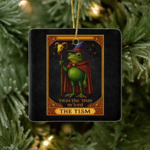 Es war das 'Tismus M'Lord Frosch Meme Autismus-Bew Keramikornament