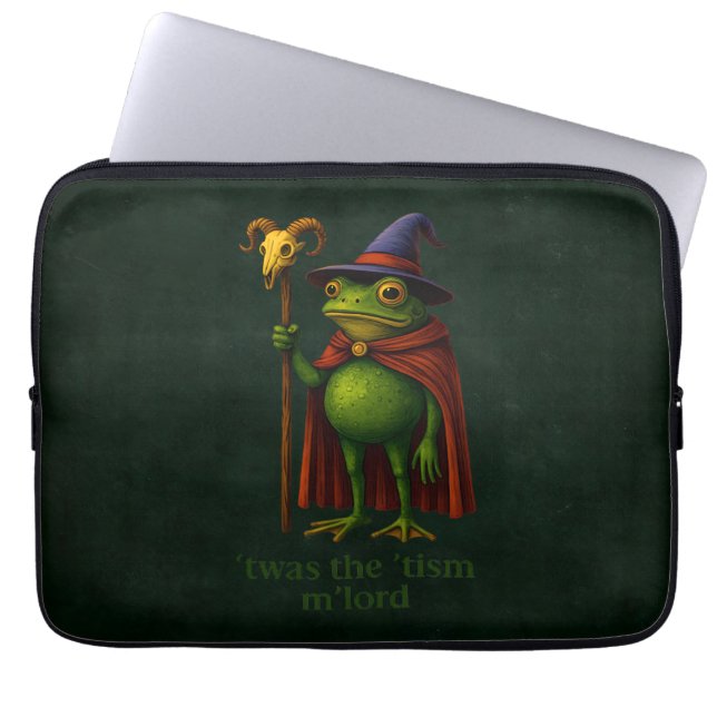 Es war das 'Tismus M'Lord Frosch Meme Autismus-Bew Laptopschutzhülle (Vorderseite)