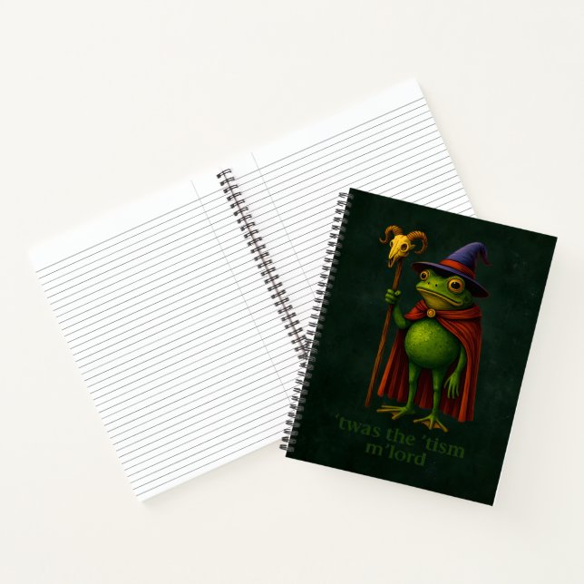 Es war das 'Tismus M'Lord Frosch Meme Autismus-Bew Notizbuch (Innenseite)