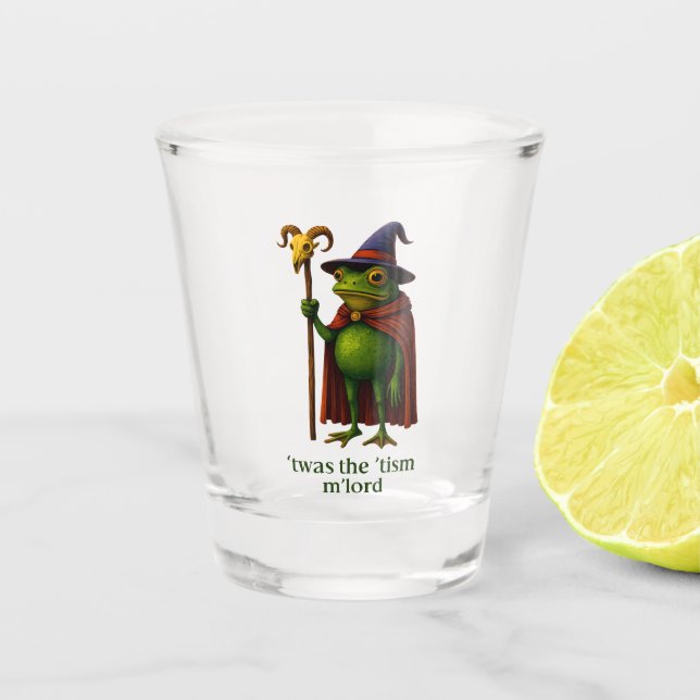 Es war das 'Tismus M'Lord Frosch Meme Autismus-Bew Schnapsglas (Vorderseite)