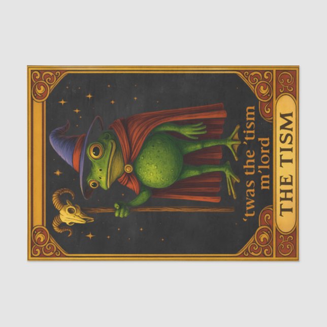 Es war das 'Tismus M'Lord Frosch Meme Autismus-Bew Seidenpapier (Vorderseite)