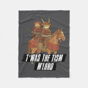 Es war der Tism M Lord mittelalterlicher Samurai-F Fleecedecke