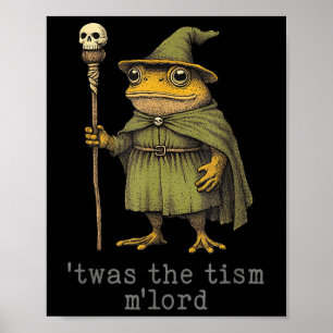 Es war der Tism Mlord Lustiger Zauberer Frosch Hex Poster