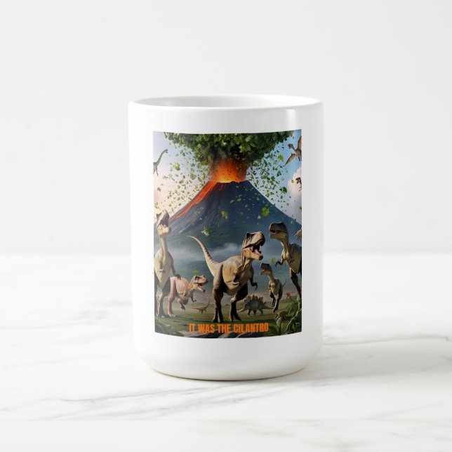 Es war die Cilantro-Funny Dinosaur-Tasse Kaffeetasse (Mittel)