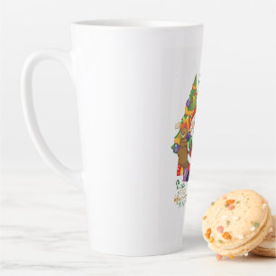 Es war die Nacht vor Weihnachten Saison Latte Tass Milchtasse
