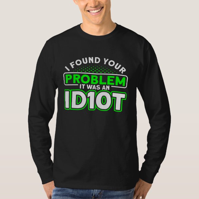 Es war ein Entwickler von Idiot-Programmierern T-Shirt (Vorderseite)