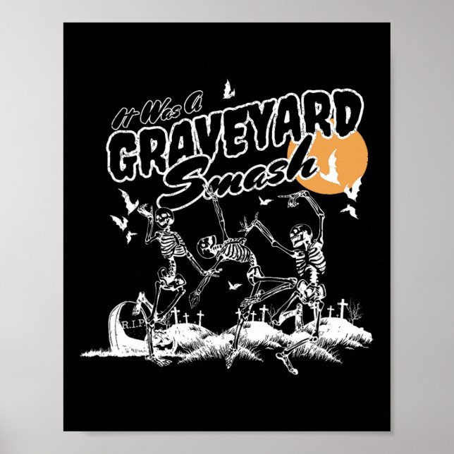 Es war ein Friedhofsmasch, Halloween Skeleton Danc Poster (Vorne)