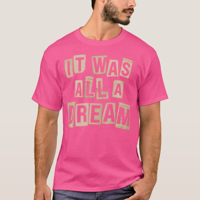 Es war ein Traum Tshirt Männer Frauen Rap 1990er M (Vorderseite)