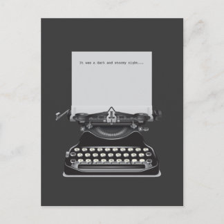 Es war eine dunkle Nacht und eine Nacht in Stormy Postkarte