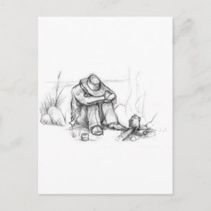 Es war eine lange Nacht.... Postkarte