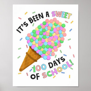 Es war eine süße 100 Tage Schuleis Creme 100 t Poster