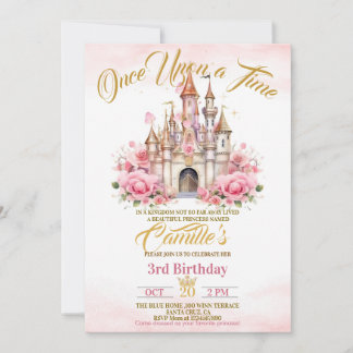 Es war einmal ein Geburtstag der Prinzessin Einladung