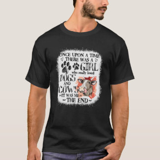 Es war einmal ein Mädchen lieben Hunde und C T-Shirt