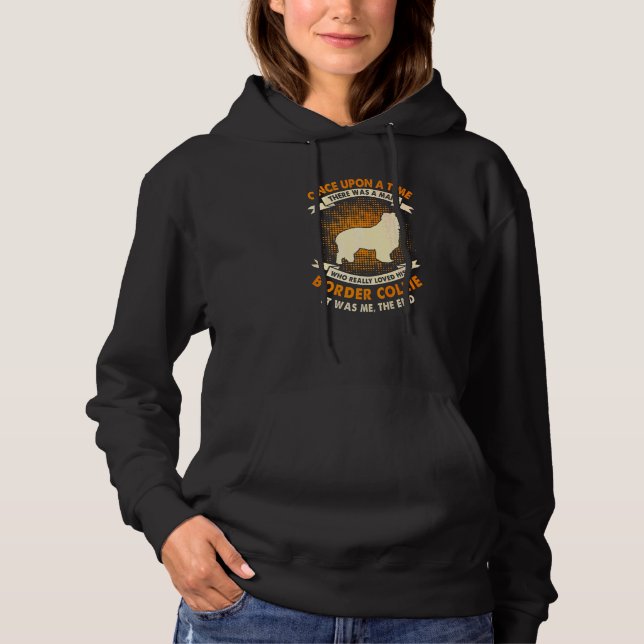 Es war einmal ein Mann   Border Collie Hoodie (Vorderseite)