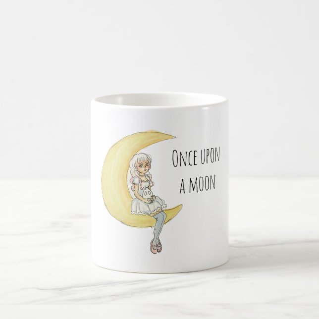 Es war einmal ein Mondmädchen-Häschen Kaffeetasse (Mittel)