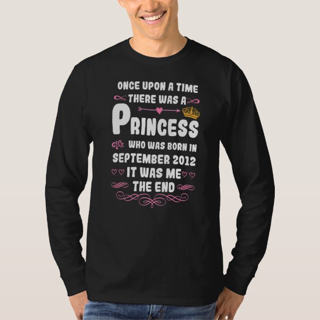 Es war einmal eine Prinzessin am 20. September T-Shirt (Vorderseite)