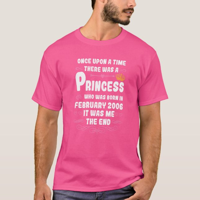 Es war einmal eine Prinzessin im Februar 200 T-Shirt (Vorderseite)