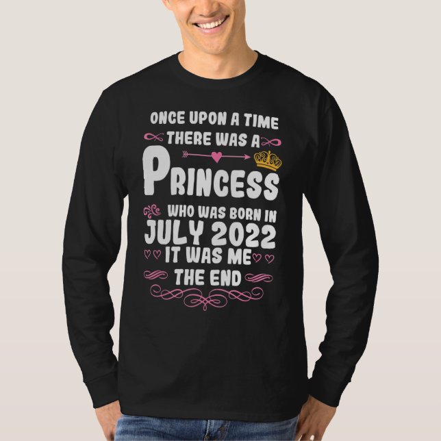 Es war einmal eine Prinzessin im Juli 2022, T-Shirt (Vorderseite)