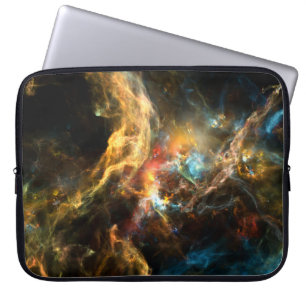 Es war einmal eine Space-Serie. Abstrakte Gestaltu Laptopschutzhülle
