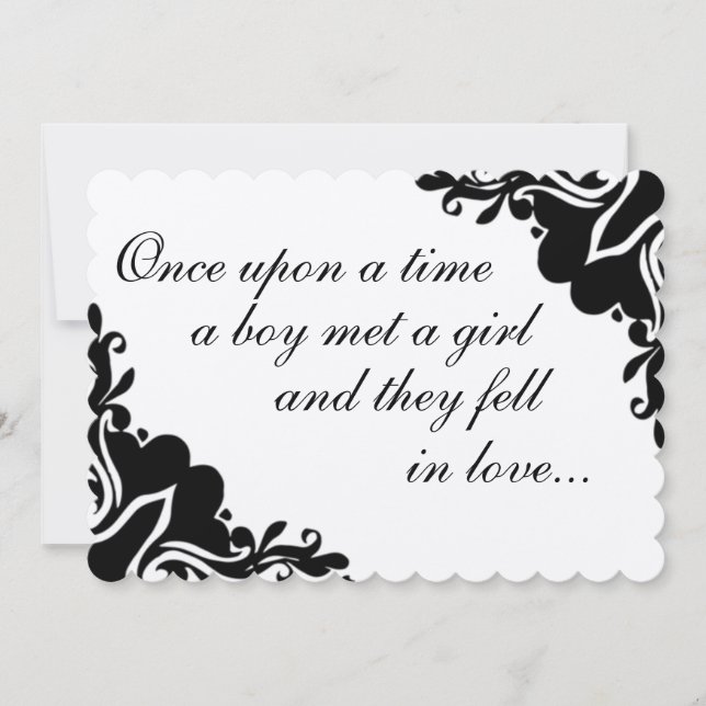 Es war einmal... Einladung zur Hochzeit (Vorderseite)