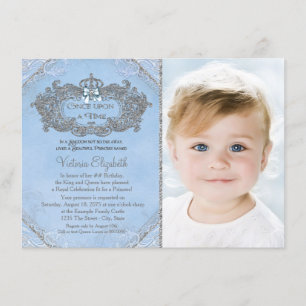 Es war einmal Foto Prinzessin Geburtstag Einladung