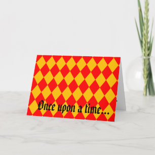 "Es war einmal... glücklich immer danach." Karte. Karte
