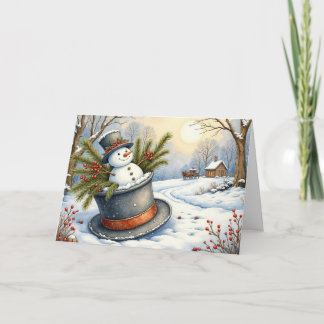 Es war einmal im Winter Feiertagskarte
