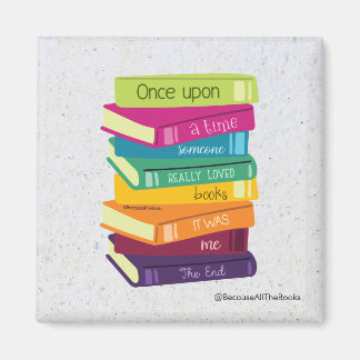 Es war einmal jemand, der Bücher liebte Magnet