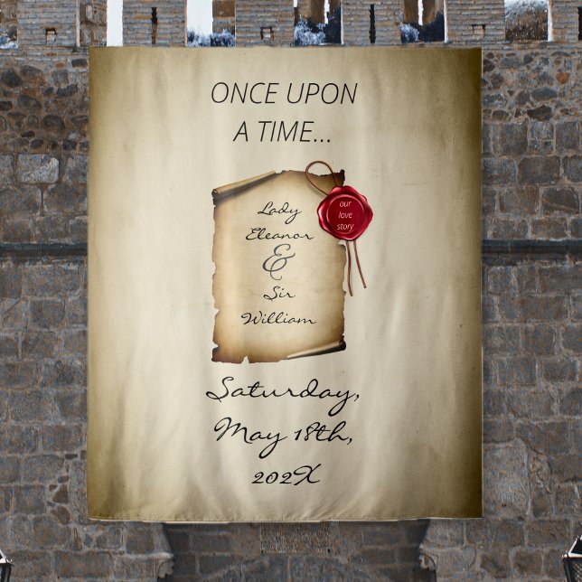 Es war einmal Mittelalterliche dunkle romantische  Wandteppich (Once Upon A Time Medieval Photo Backdrop
)