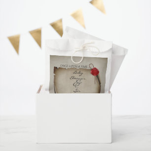 Es war einmal mittelalterliche dunkle Schriftrolle Geschenktütchen