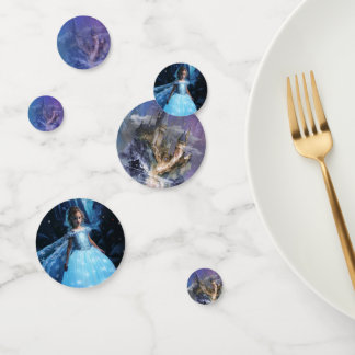 Es war einmal Prinzessin Blau Schloss Geburtstag Konfetti