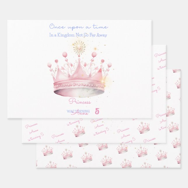 Es war einmal, Prinzessin Geburtstag Geschenkpapier Set (Set)