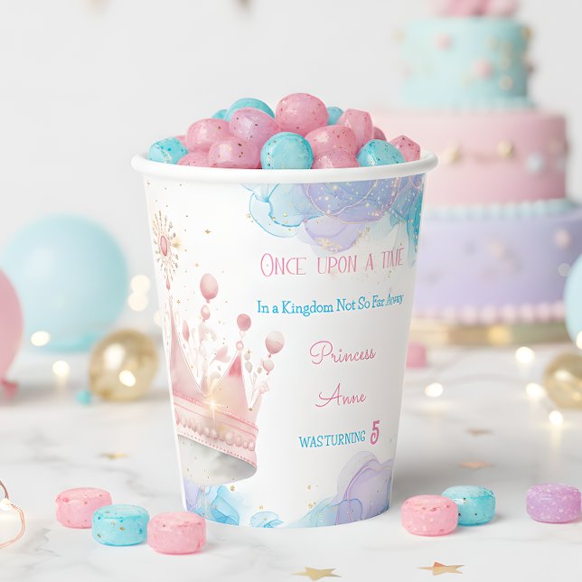 Es war einmal, Prinzessin Geburtstag Pappbecher (Von Creator hochgeladen)