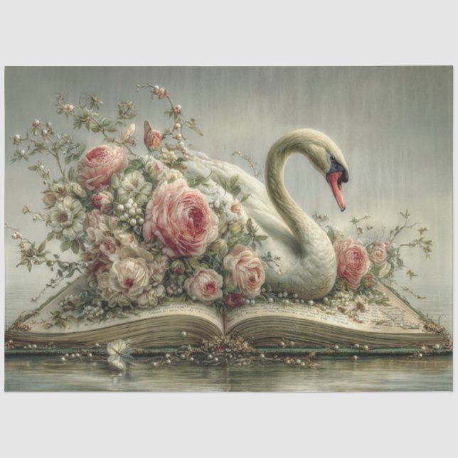 Es war einmal Schwan Seidenpapier (Vorderseite)