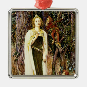 Es war einmal silbernes ornament